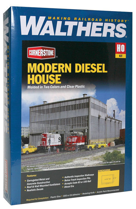 Walthers Cornerstone 933-2916 HO Scale Diesel House Kit