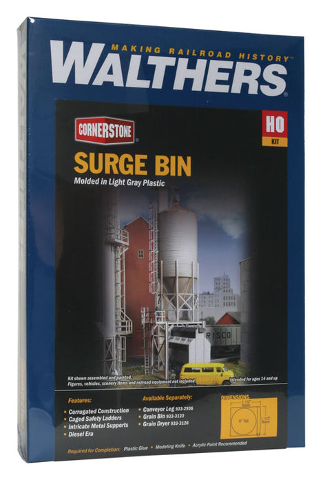 Walthers Cornerstone 933-2935 HO Scale Surge Grain Bin Kit