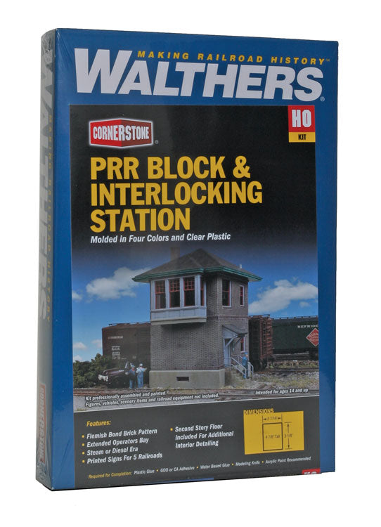 Walthers Cornerstone 933-2982 HO Scale Pennsylvania Railroad Block and Interlocking Tower Kit