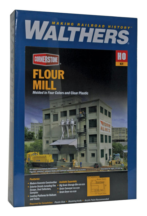 Walthers Cornerstone 933-3026 HO Scale Red Wing Flour Mill Kit