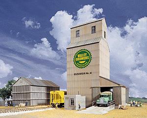 Walthers Cornerstone 933-3096 HO Scale Valley Growers Association Elevator Structure Kit
