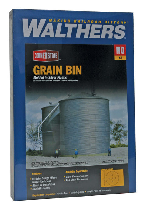 Walthers Cornerstone 933-3123 HO Scale Big Grain Storage Bin Kit