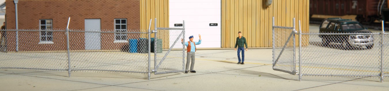 Walthers Cornerstone 933-3125 HO Scale Chain Link Fence Kit