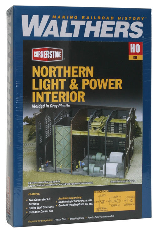 Walthers Cornerstone 933-3130 HO Scale Northern Light and Power Interior Kit