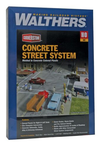 Walthers Cornerstone 933-3138 Concrete Street System Complete Set