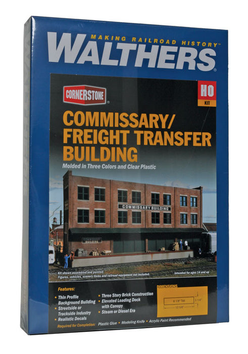 Walthers Cornerstone 933-3173 HO Scale Commissary Freight Building Kit