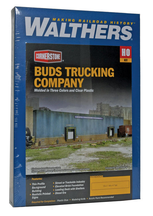 Walthers Cornerstone 933-3192 HO Scale Bud's Trucking Co Background Building Kit