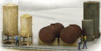 Walthers Cornerstone 933-3197 HO Scale Industrial Tanks Detail Set