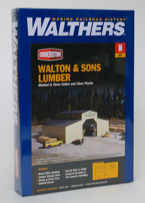 Walthers Cornerstone 933-3235 N Scale Walton & Sons Lumber Kit