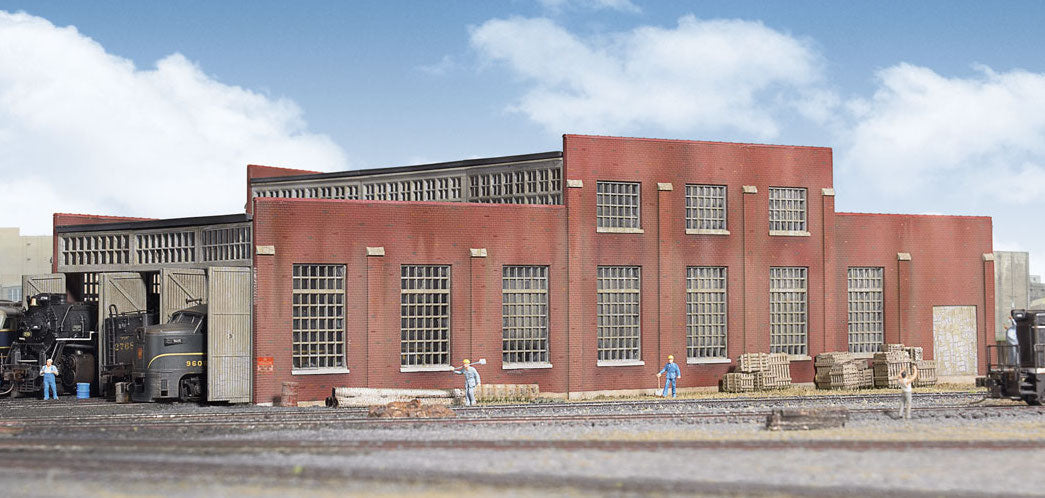 Walthers Cornerstone 933-3260 N Scale 3 Stall Modern Roundhouse Kit