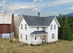 Walthers Cornerstone 933-3333 HO Scale Lancaster Farmhouse -- Kit - 5-15/16 x 4-1/2 x 4-5/16" 15.1 x