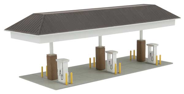 Walthers Cornerstone 933-3537 HO Scale Modern Gas Station Building Kit