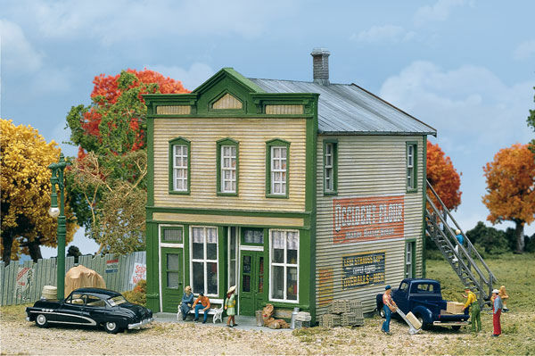 Walthers Cornerstone 933-3650 HO Scale River Road Mercantile with LED - Kit