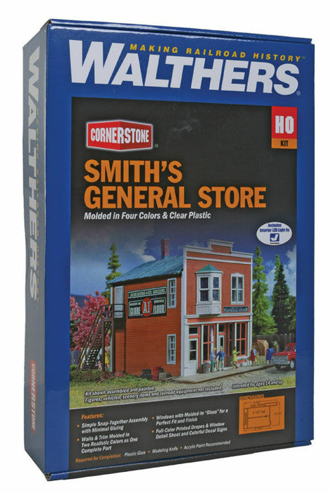 Walthers Cornerstone 933-3653 HO Scale Smith's General Store with LED - Kit