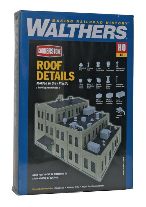 Walthers Cornerstone 933-3733 HO Scale Roof Top Details Kit