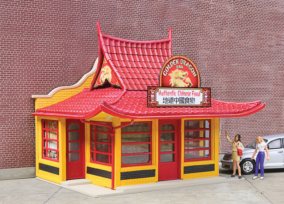 Walthers Cornerstone 933-3780 HO Scale Chinese Take Out Golden Dragon Structure Kit