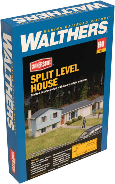 Walthers Cornerstone 933-3794 HO Scale Split Level House Kit