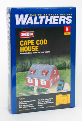 Walthers Cornerstone 933-3839 N Scale Cape Cod Structure Kit