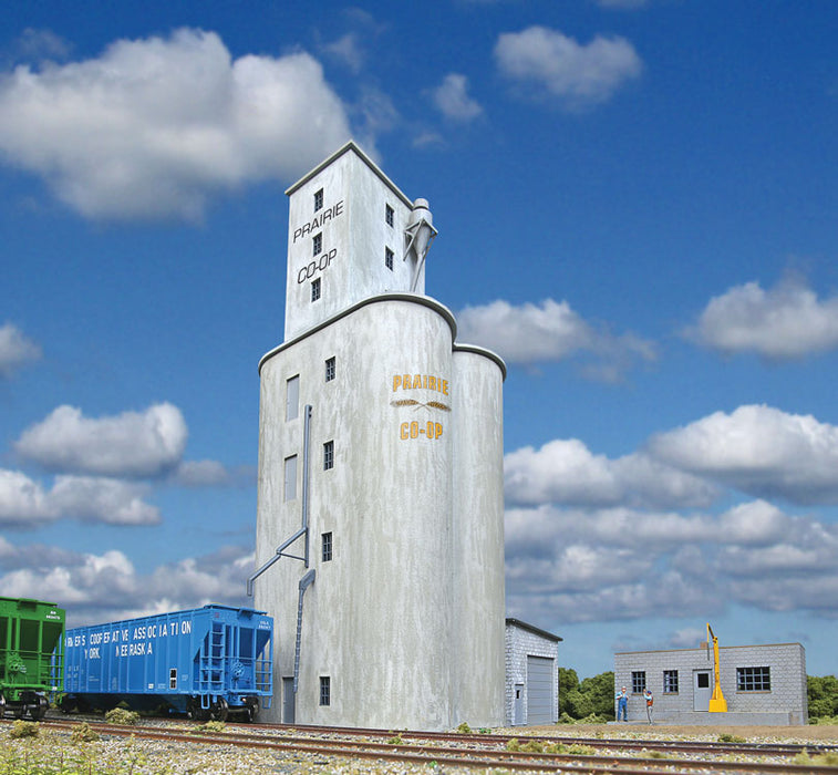 Walthers Cornerstone 933-4047 HO Scale CO-OP Grain Elevator Structure Kit