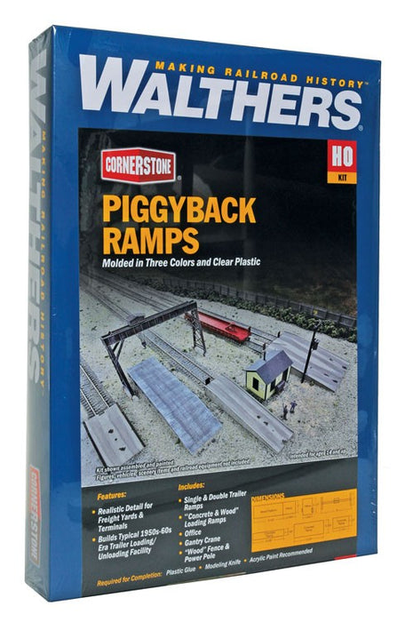 Walthers Cornerstone 933-4048 HO Scale Piggyback Ramps Kit 
