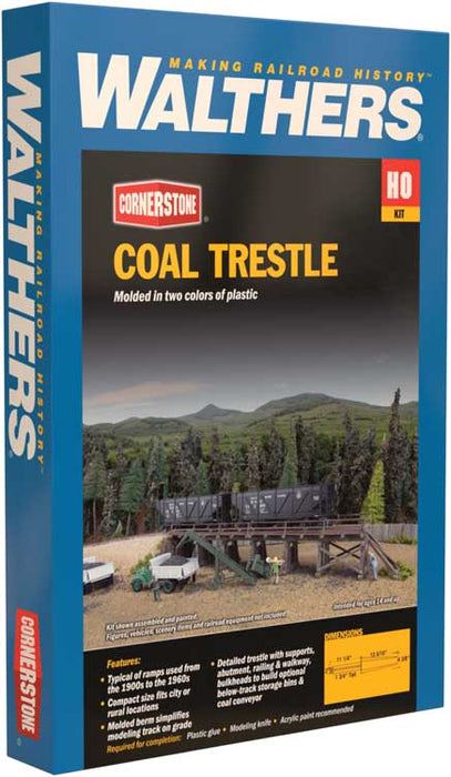Walthers Cornerstone 933-4093 HO Scale Coal Trestle Kit