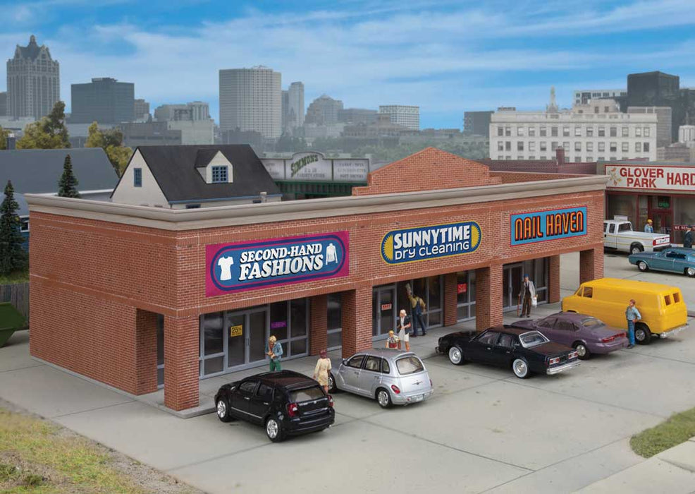 Walthers Cornerstone 933-4115 HO Scale Modern Shopping Center I Structure Kit
