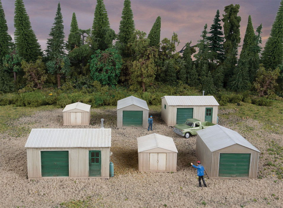 Walthers Cornerstone 933-4123 HO Scale Metal Yard Shed Building Kit