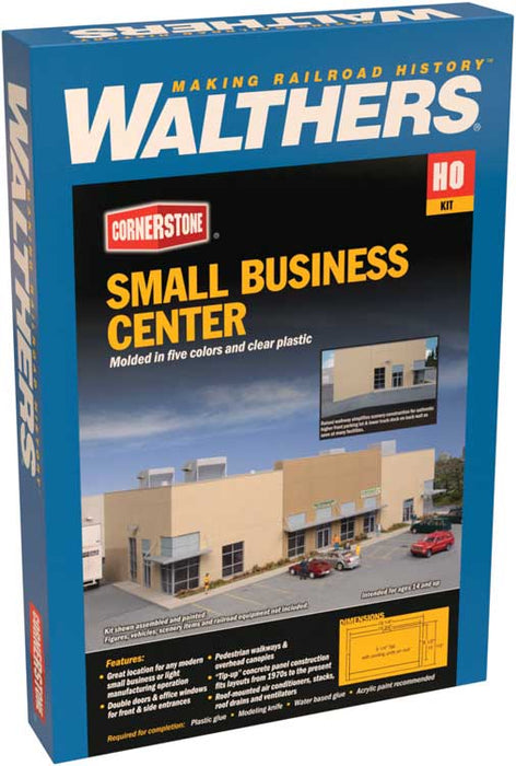 Walthers Cornerstone 933-4132HO Scale Small Buisness Center Kit