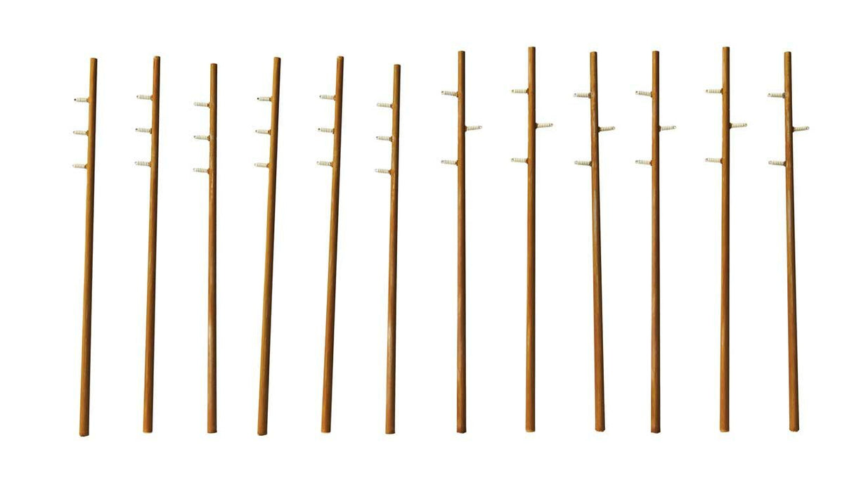 Walthers Cornerstone 933-4173 HO Scale Intermediate Height "Wood" Utility Poles Kit