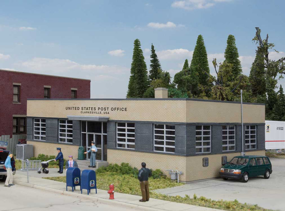 Walthers Cornerstone 933-4200 HO Scale Brick Post Office Building Kit