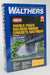 Walthers Cornerstone 933-4553 HO Scale Double Track Railroad Bridge Concrete Abutments 2 Pack
