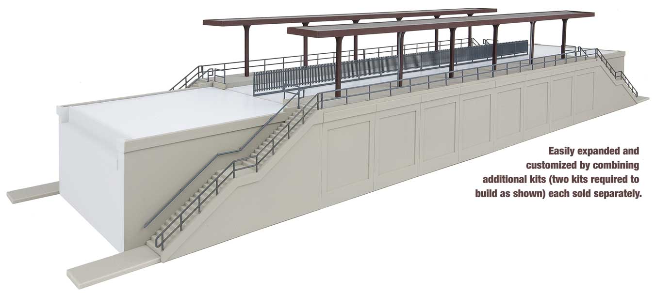 Walthers Cornerstone 933-4563 HO Scale Elevated Commuter Station Kit