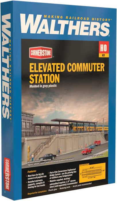 Walthers Cornerstone 933-4563 HO Scale Elevated Commuter Station Kit