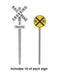 Walthers Cornerstone 949-4197 HO Scale Railroad Crossing Signs
