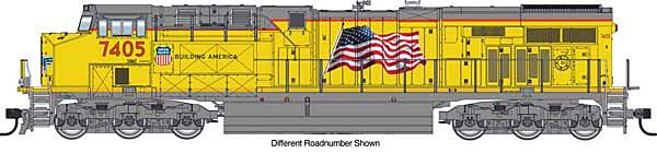 Walthers Mainline 910-10210 HO Scale GE ES44AC GEVO Diesel Locomotive Union Pacific UP 7487