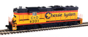 Walthers Mainline 910-10482 HO Scale EMD GP9 High Hood Chessie/C&O 6201