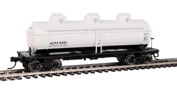 Walthers Mainline 910-1130 HO Scale 3 Dome Tank Car ACFX 4551 — White ...