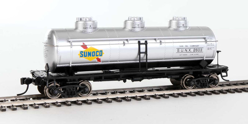 Walthers Mainline 910-1140 HO Scale 3 Dome Tank Car Sunoco SUNX 2603