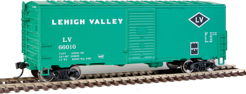Walthers Mainline 910-1166 HO Scale 40' Modernized AAR 1948 Boxcar Lehigh Valley LV 66010