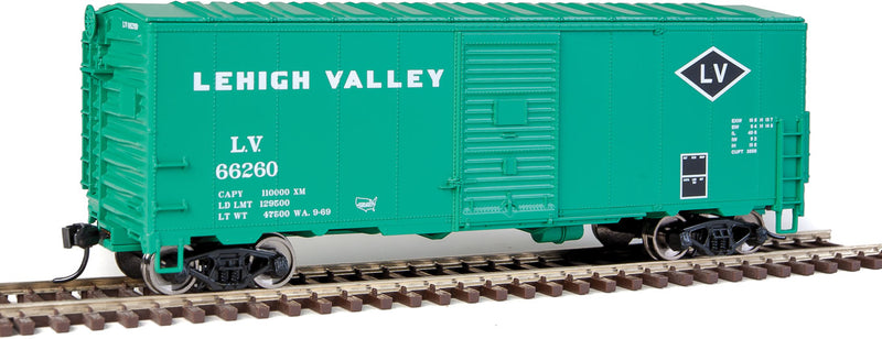 Walthers Mainline 910-1168 HO Scale 40' Modernized AAR 1948 Boxcar Lehigh Valley LV 66260