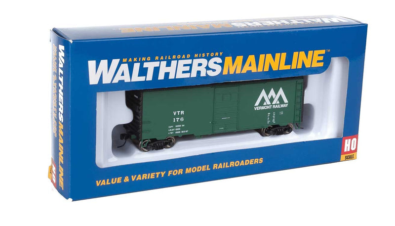 Walthers Mainline 910-1436 HOScale PS-1 40' Boxcar Vermont Railway VTR 176