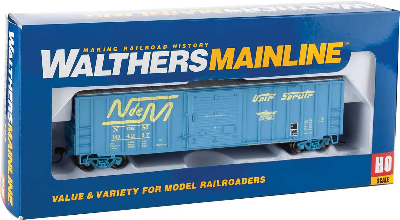 Walthers Mainline 910-1813 HO Scale 50' ACF Boxcar Nacionales de Mexico NdeM 104217
