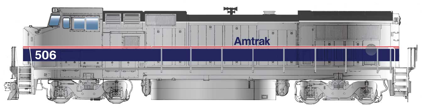 Walthers Mainline 910-19564 HO GE Dash P32-8BWH Diesel Amtrak Phase IV 509 DCC & Sound