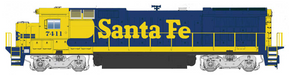 Walthers Mainline 910-19568 HO GE Dash 8-40B Diesel Santa Fe ATSF 7449 DCC & Sound