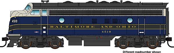Walthers Mainline 910-19966 HO Scale EMD F7A Diesel Baltimore & Ohio B&O 4520 DCC Sound
