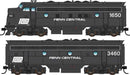 Walthers Mainline 910-19983 HO Scale EMD F7A-B Diesel Set Penn Central PC 1650/3460 DCC Sound