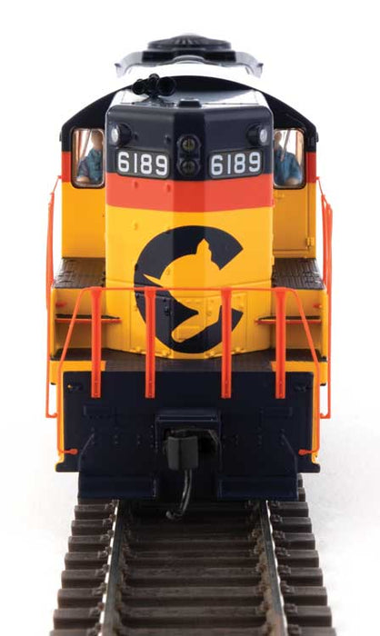 Walthers Mainline 910-20482 HO Scale EMD GP9 Phase II High Hood Chessie/C&O 6189 DCC & Sound