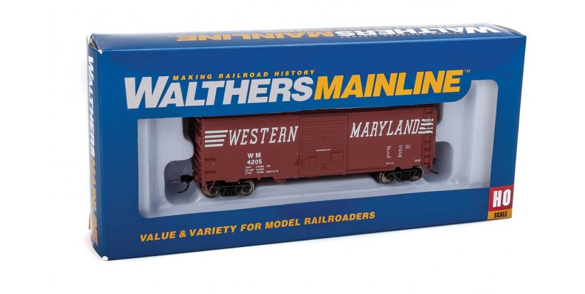 Walthers Mainline 910-2270 HO Scale 40' AAR Boxcar Western Maryland WM 4393