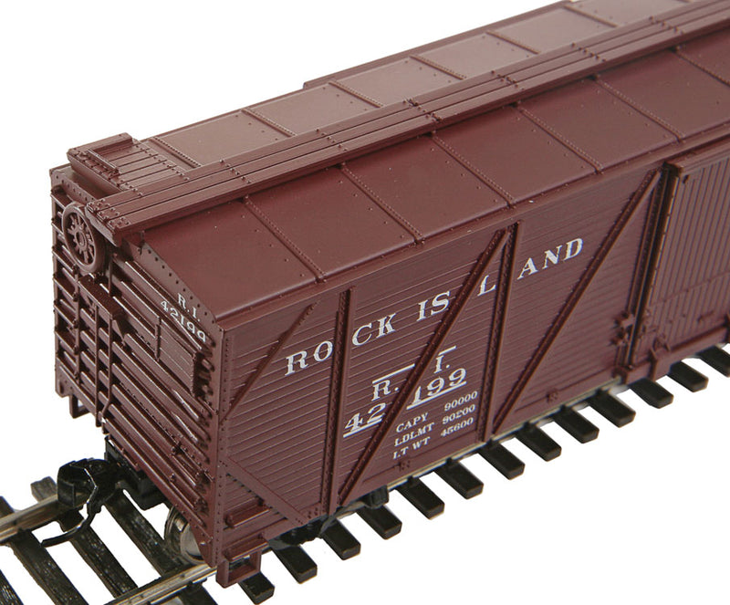 Walthers Mainline 910-2504 HO Scale 40' Single Sheathed Boxcar Rock Island RI 42199 - NOS