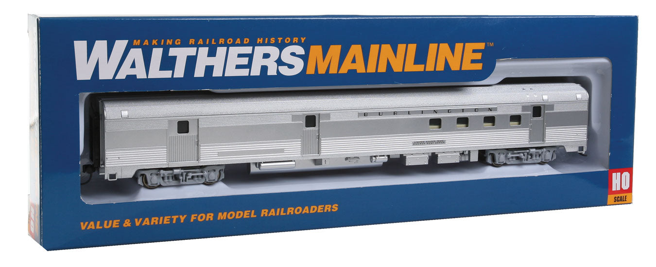 Walthers Mainline 910-30303 HO Scale 85' Budd RPO Car Burlington CB&Q